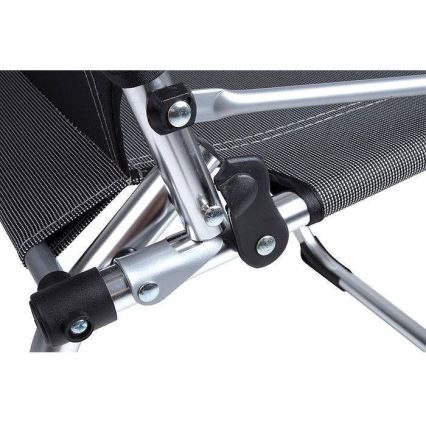 Silla de camping plegable gris