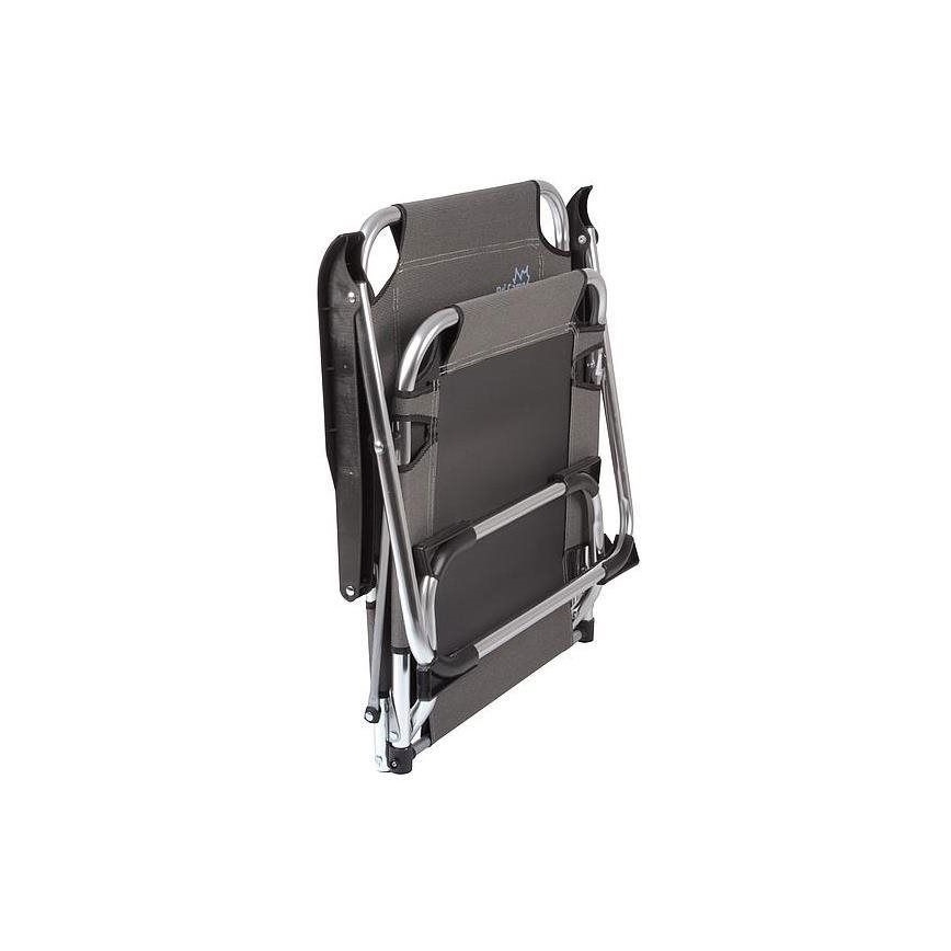 Silla de camping plegable gris