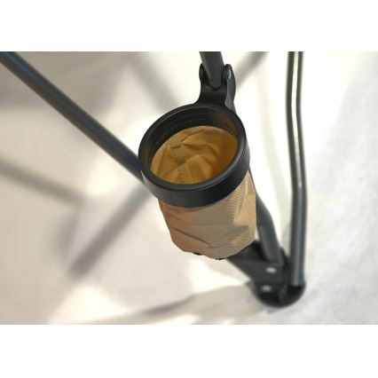 Silla de camping plegable marrón