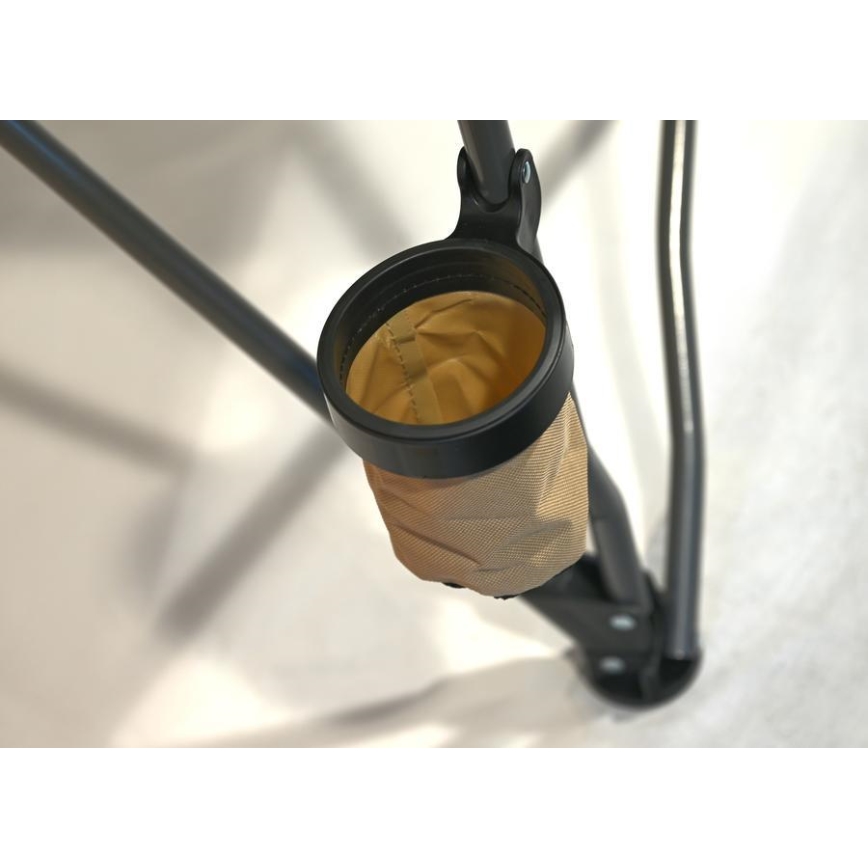 Silla de camping plegable marrón