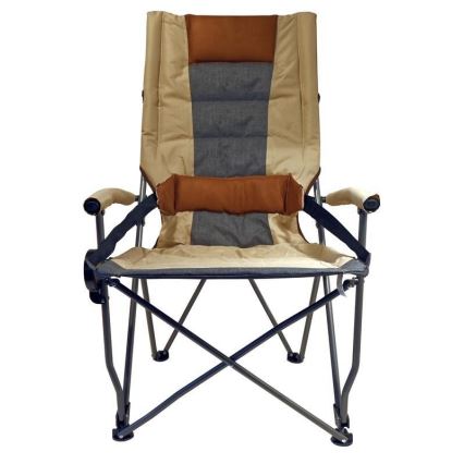 Silla de camping plegable marrón