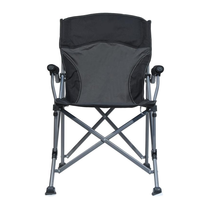 Silla de camping plegable negro