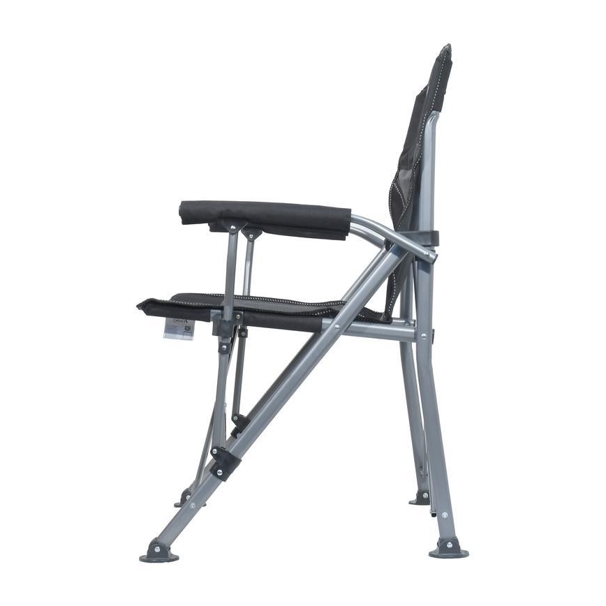 Silla de camping plegable negro