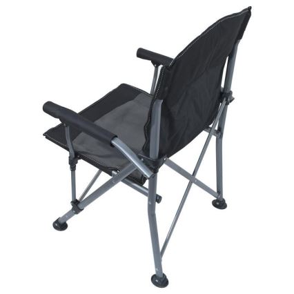 Silla de camping plegable negro