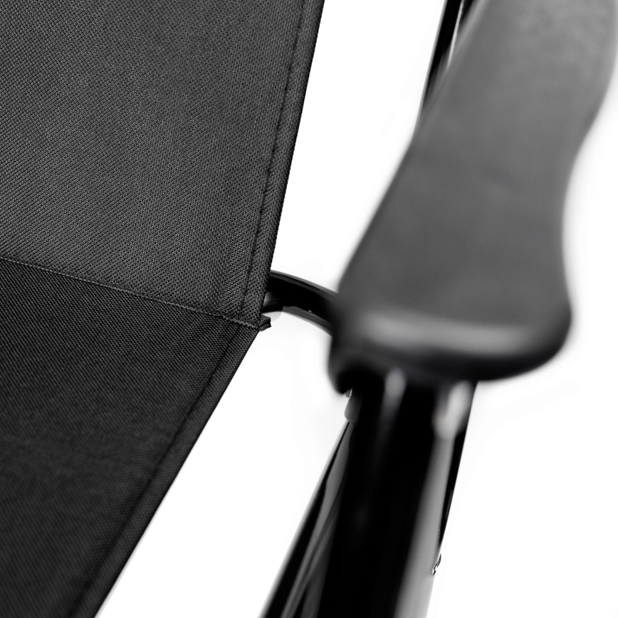 Silla de camping plegable negro