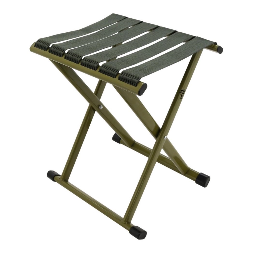 Silla de camping plegable verde