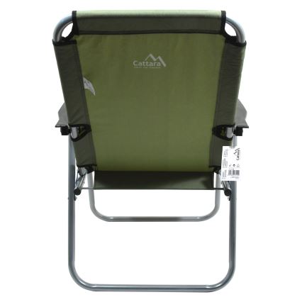 Silla de camping plegable verde