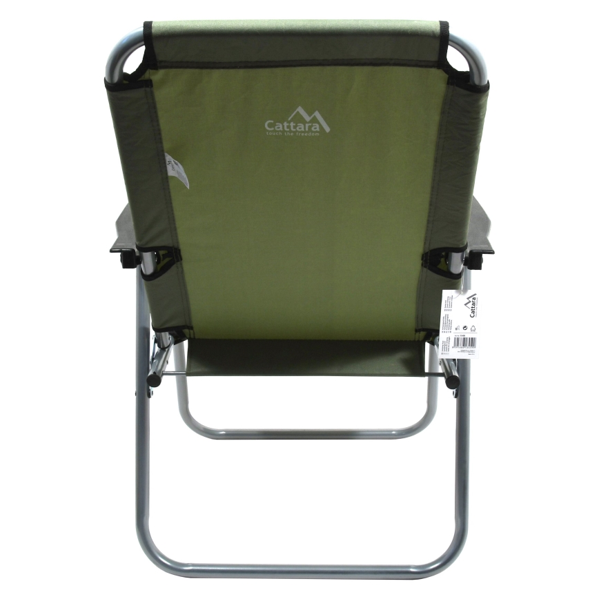 Silla de camping plegable verde
