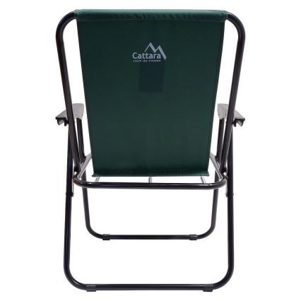 Silla de camping plegable verde