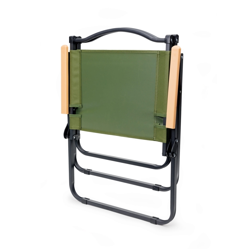 Silla de camping plegable verde