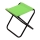 Silla de camping plegable verde/negro