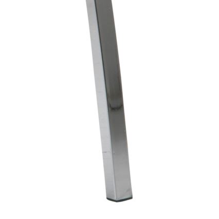 Silla de comedor AMAL 1 pz negro/cromo mate