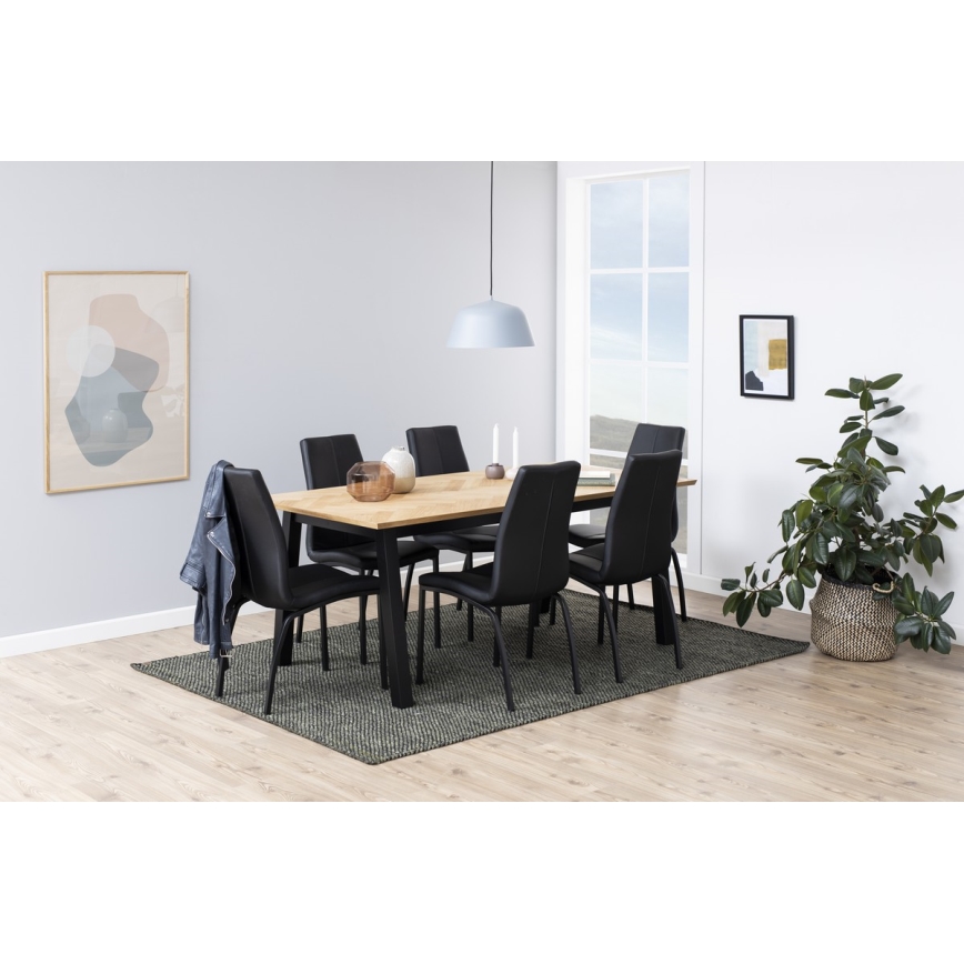 Silla de comedor AMAL 1 pz negro