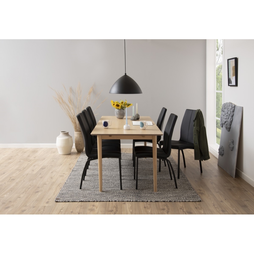 Silla de comedor AMAL 1 pz negro