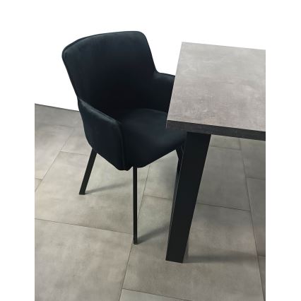Silla de comedor AMELIA negro