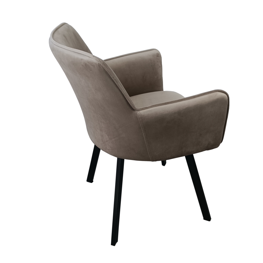 Silla de comedor AMELIA taupe