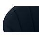 Silla de comedor BAKERI 86x48 cm azul oscuro/roble claro