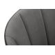 Silla de comedor BAKERI 86x48 cm gris/roble claro