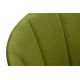 Silla de comedor BAKERI 86x48 cm verde claro/roble claro