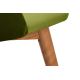 Silla de comedor BAKERI 86x48 cm verde claro/roble claro