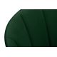 Silla de comedor BAKERI 86x48 cm verde oscuro/roble claro