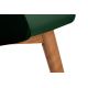 Silla de comedor BAKERI 86x48 cm verde oscuro/roble claro