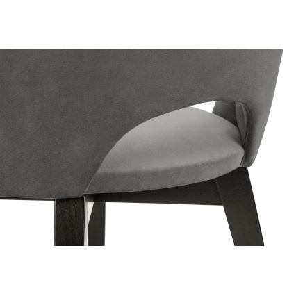 Silla de comedor BOVIO 86x48 cm gris/haya