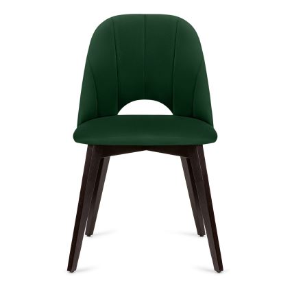 Silla de comedor BOVIO 86x48 cm verde oscuro/haya