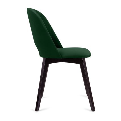 Silla de comedor BOVIO 86x48 cm verde oscuro/haya