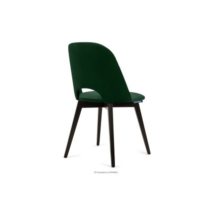 Silla de comedor BOVIO 86x48 cm verde oscuro/haya