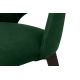 Silla de comedor BOVIO 86x48 cm verde oscuro/haya