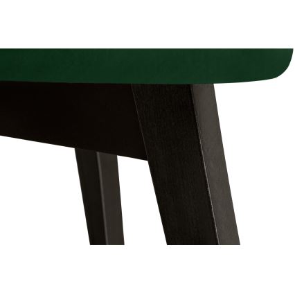 Silla de comedor BOVIO 86x48 cm verde oscuro/haya