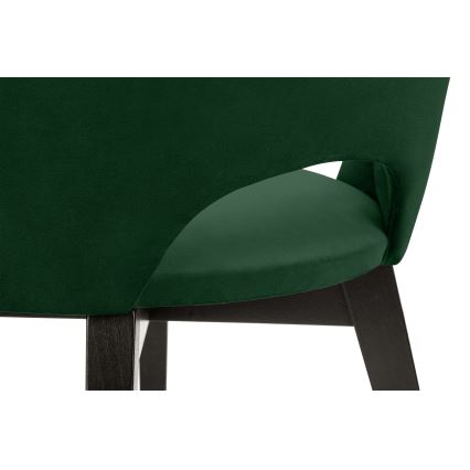 Silla de comedor BOVIO 86x48 cm verde oscuro/haya