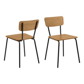 Silla de comedor CARYS 1 pz roble
