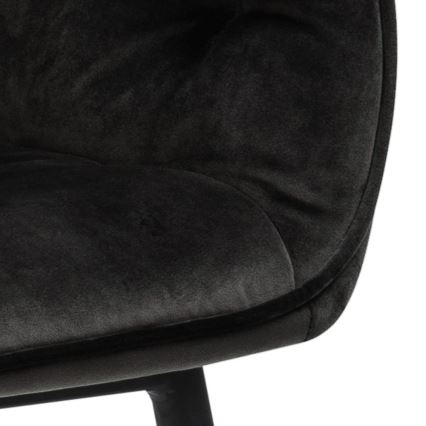 Silla de comedor con reposabrazos AYLIN 1 pz negro