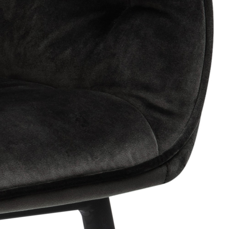 Silla de comedor con reposabrazos AYLIN 1 pz negro