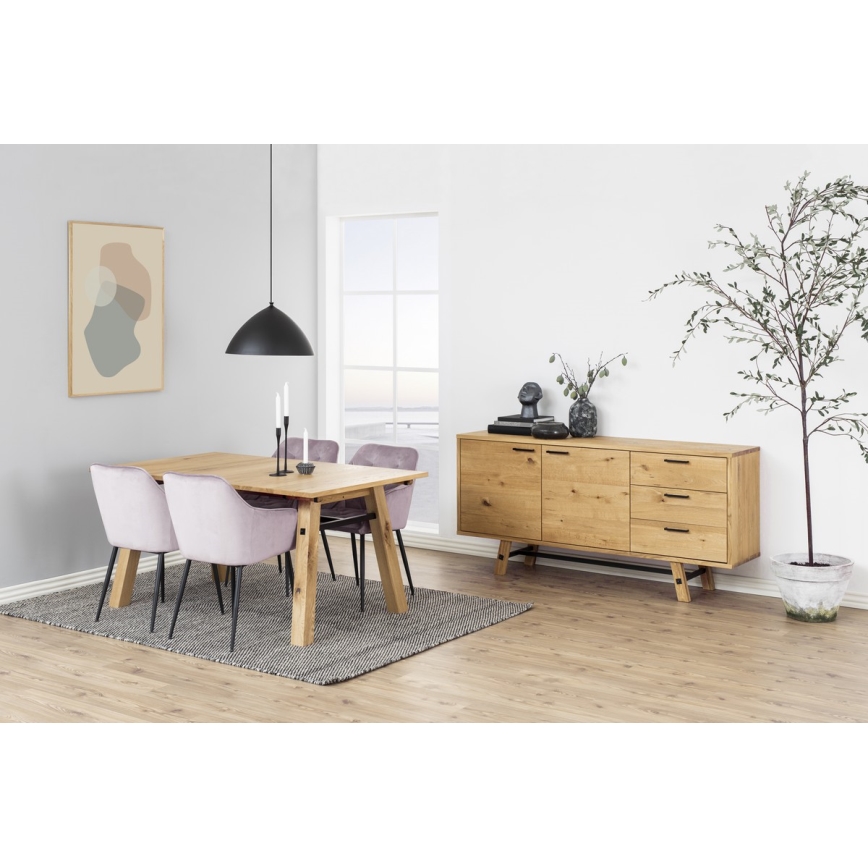 Silla de comedor con reposabrazos AYLIN 1 pz rosa