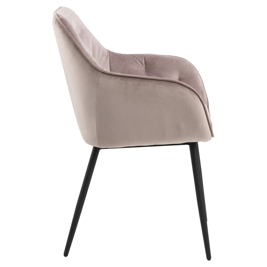 Silla de comedor con reposabrazos AYLIN 1 pz rosa
