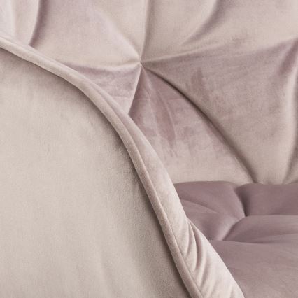 Silla de comedor con reposabrazos AYLIN 1 pz rosa