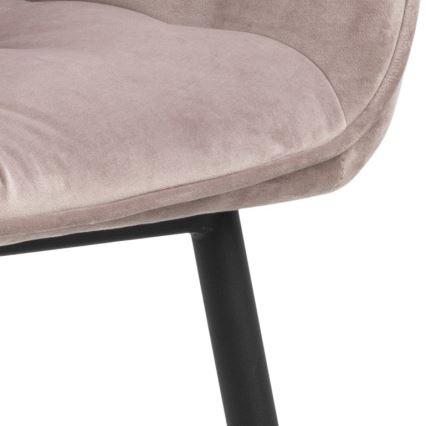 Silla de comedor con reposabrazos AYLIN 1 pz rosa