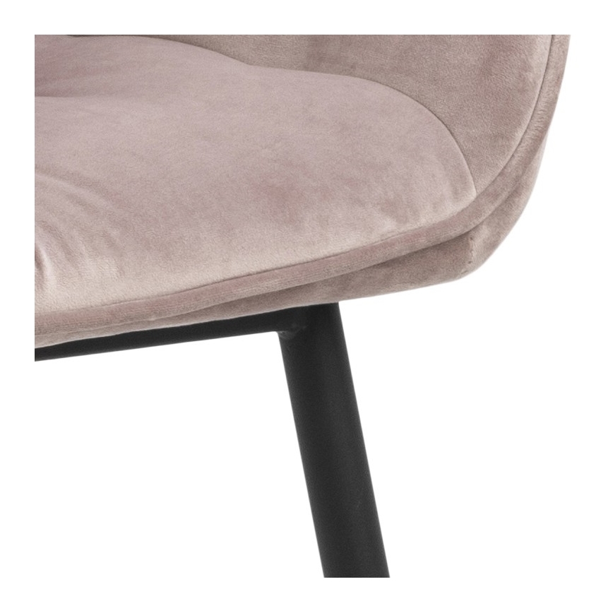 Silla de comedor con reposabrazos AYLIN 1 pz rosa