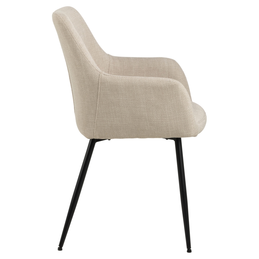 Silla de comedor con reposabrazos TANYA 1 pz beige