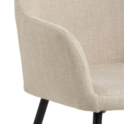 Silla de comedor con reposabrazos TANYA 1 pz beige