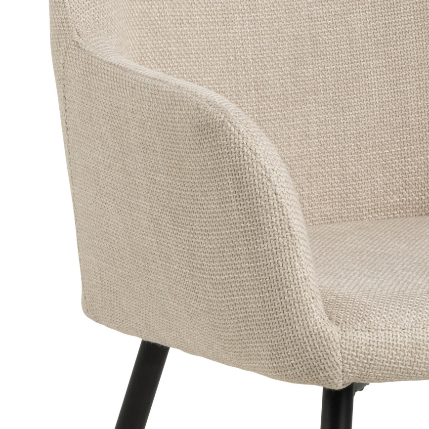 Silla de comedor con reposabrazos TANYA 1 pz beige