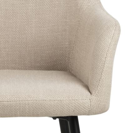 Silla de comedor con reposabrazos TANYA 1 pz beige