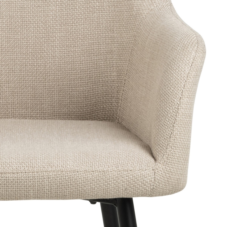 Silla de comedor con reposabrazos TANYA 1 pz beige