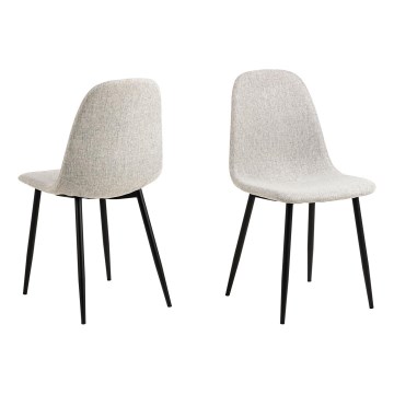 Silla de comedor KAIA 1 pz gris claro