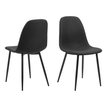 Silla de comedor KAIA 1 pz negro