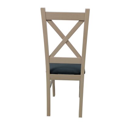 Silla de comedor NATE roble sonoma/negro