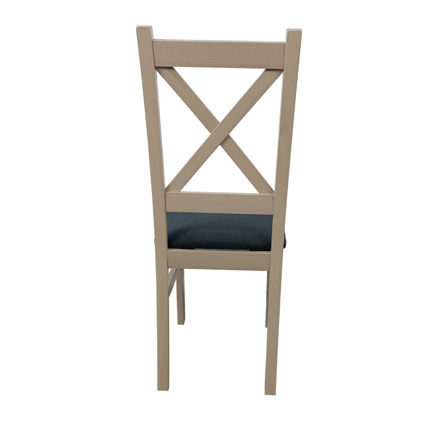 Silla de comedor NATE roble sonoma/negro